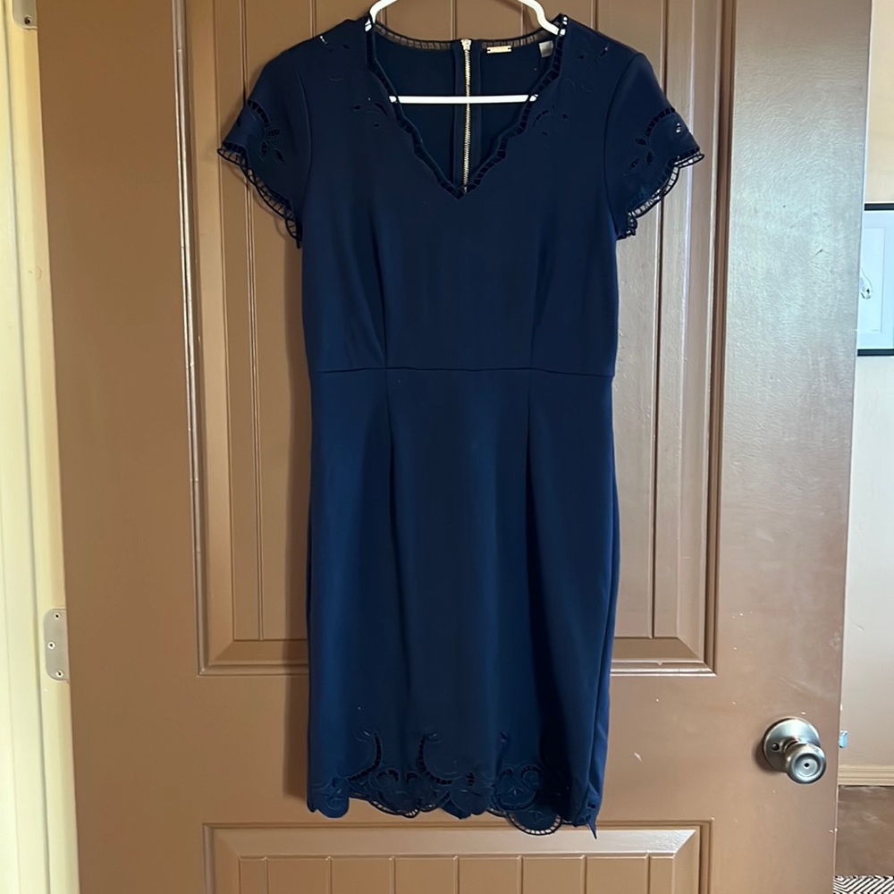 Tahari Navy Dress